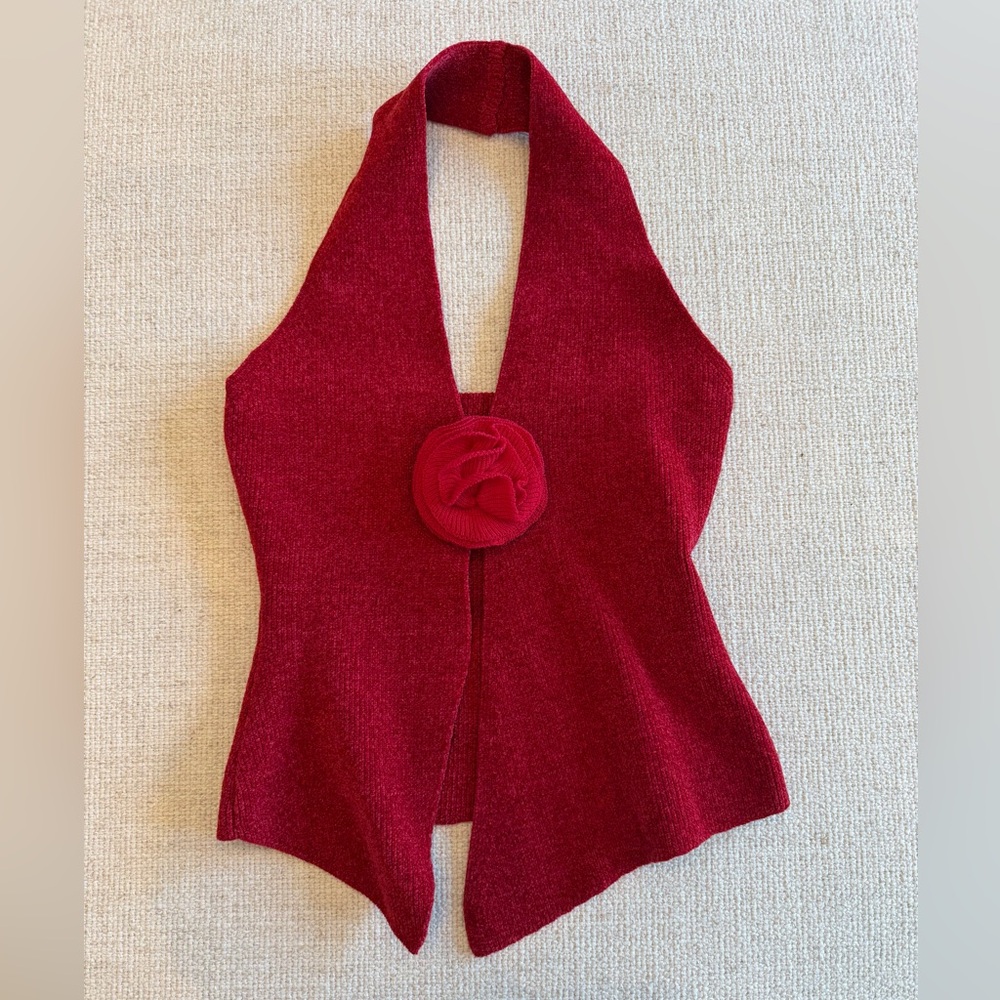 With Jean Rose Top in Red